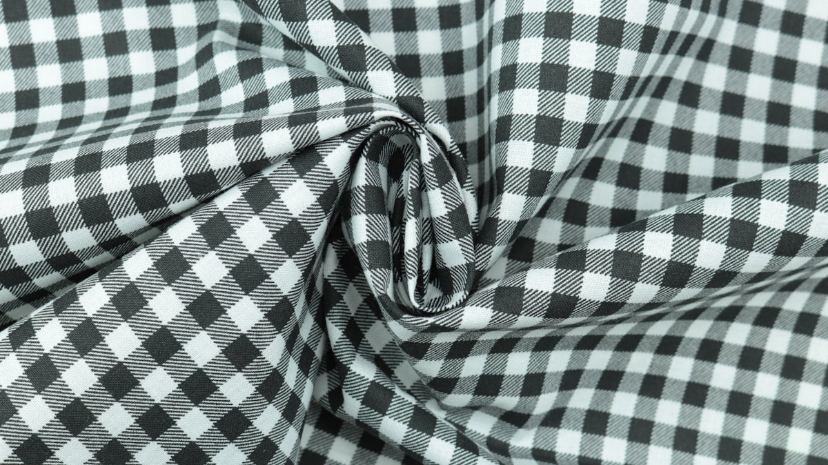 green and white checkered textile