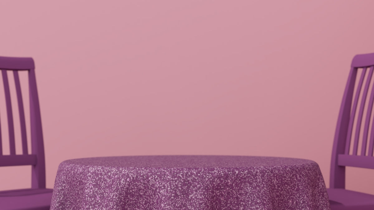 a purple chair in a room