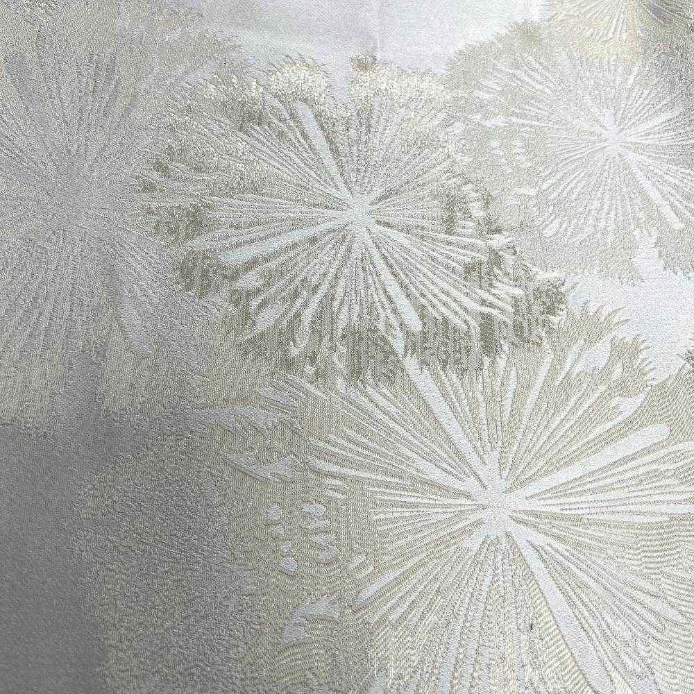 Off White Allium Jacquard Fabric by the Yard - 115 Inch Wide