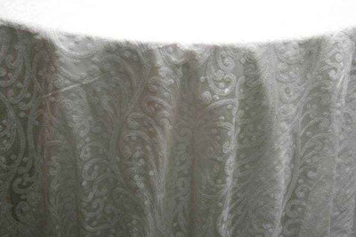 Andorra Sequin Fabric – White