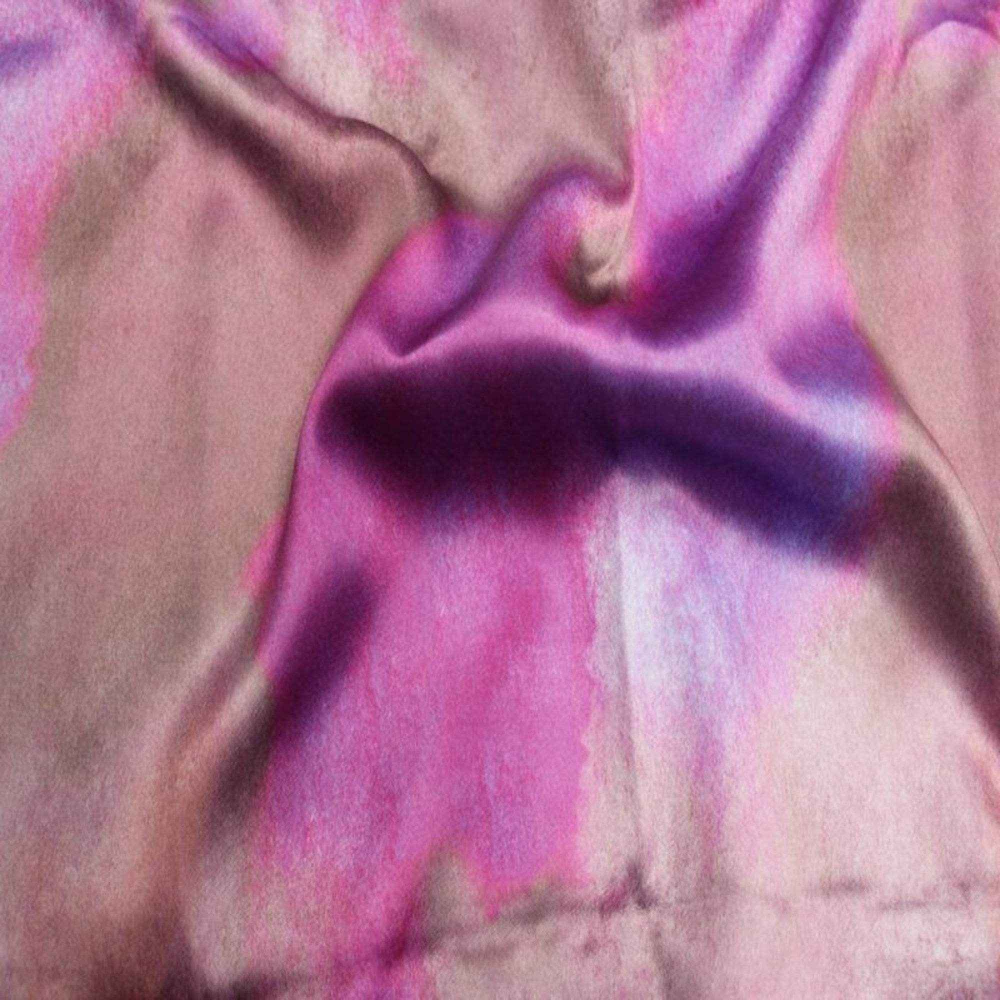 Autumn - Solid Digital Print Satin Fabric - Cotton Hand - 58 Inch. in Width Fabric by the Yard - 58 Inch Wide