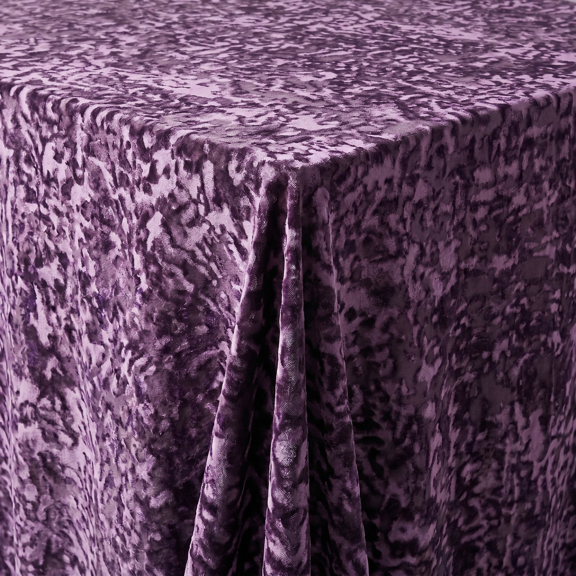Allendale Plum Tablecloth — fabric detail