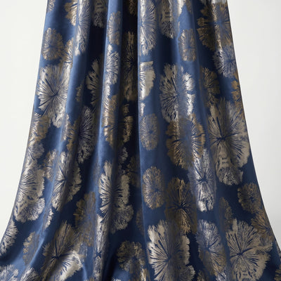 Allium Jacquard Fabric – Navy