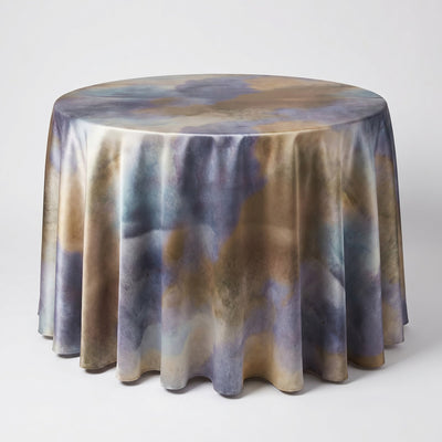 Aquarium Iridescent Satin Tablecloth – Navy