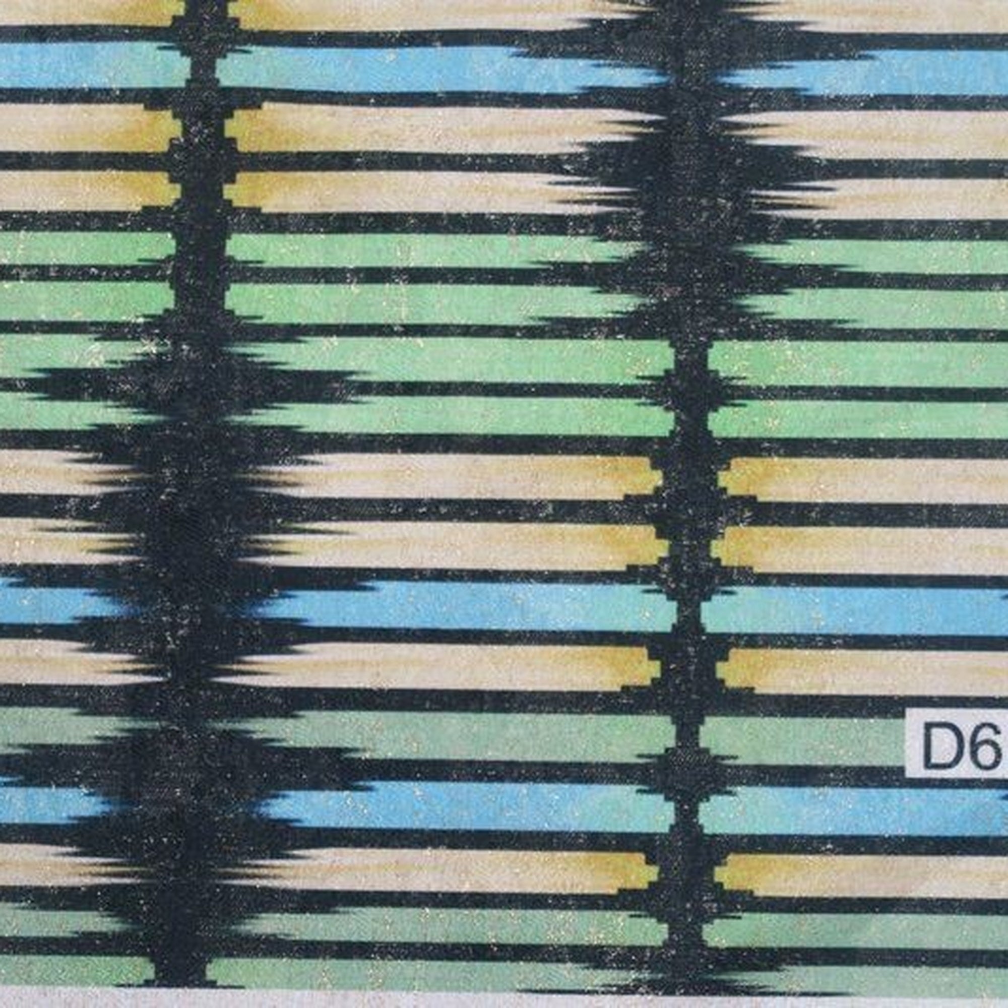 Aurura Green Black Tablecloth — fabric swatch