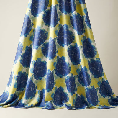 Azalea Digital Print Fabric – Blue