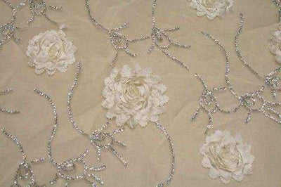 Bridely Mesh Fabric – Ivory