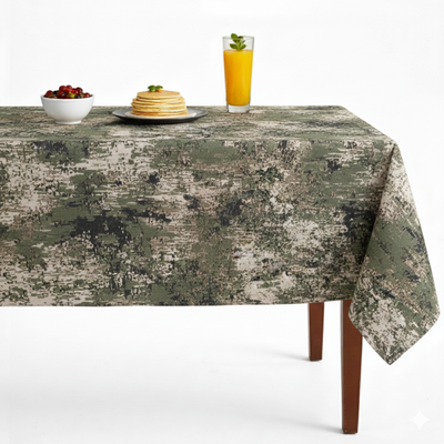Stardust Metallic Jacquard Tablecloth – Black