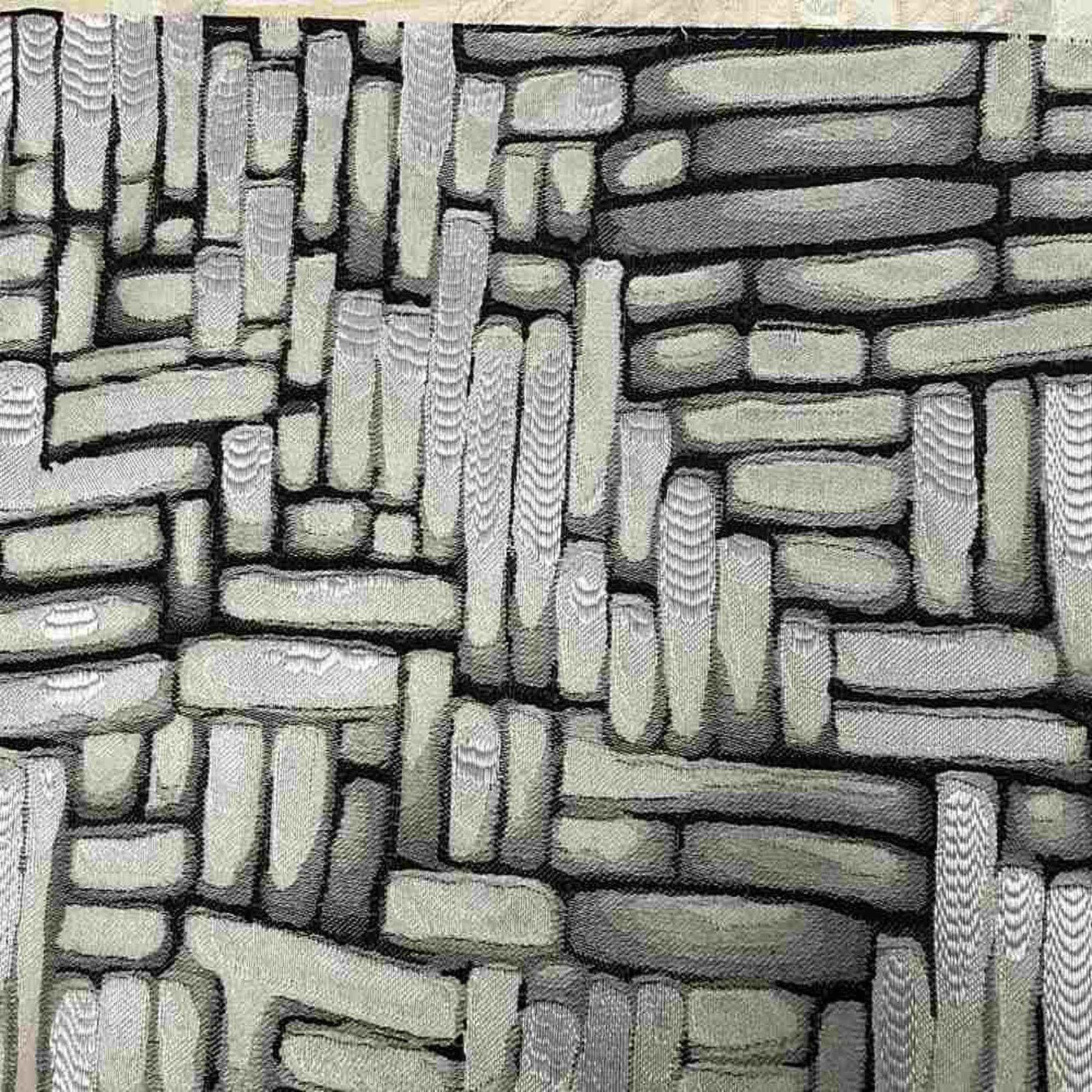Onyx Catch Jacquard Fabric by the Yard - 110 Inch Wide