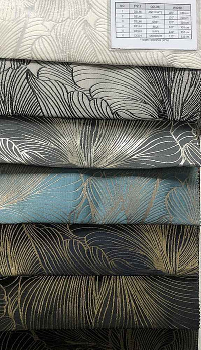 Delhi Jacquard Fabric – Midnight