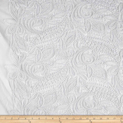 Creation Lace Fabric – White