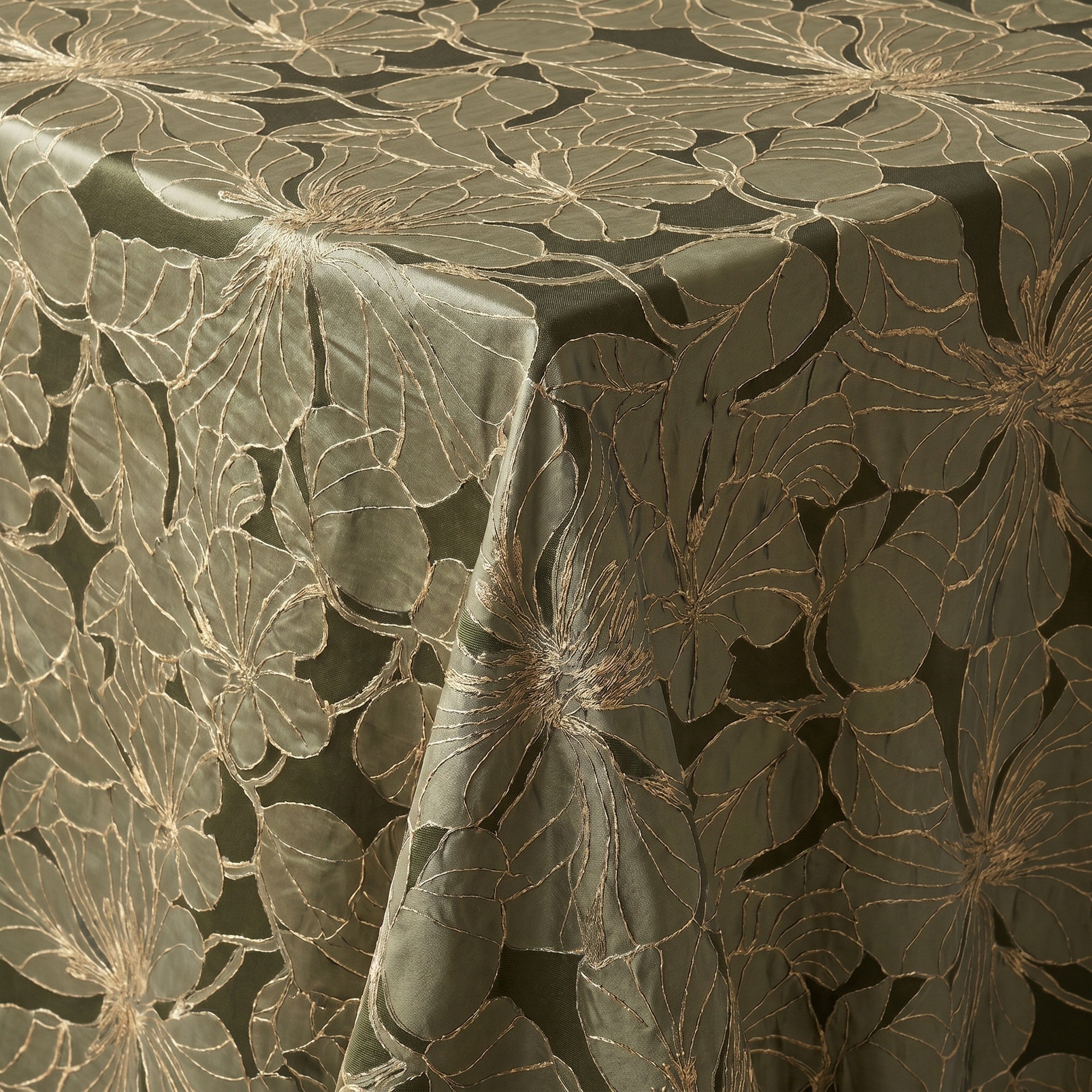 Cambridge Black Tablecloth — fabric detail