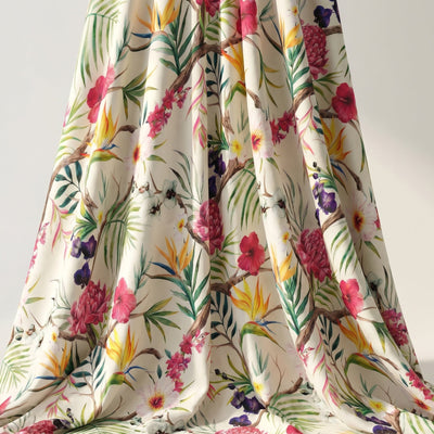 Carnation Digital Print Fabric – Red