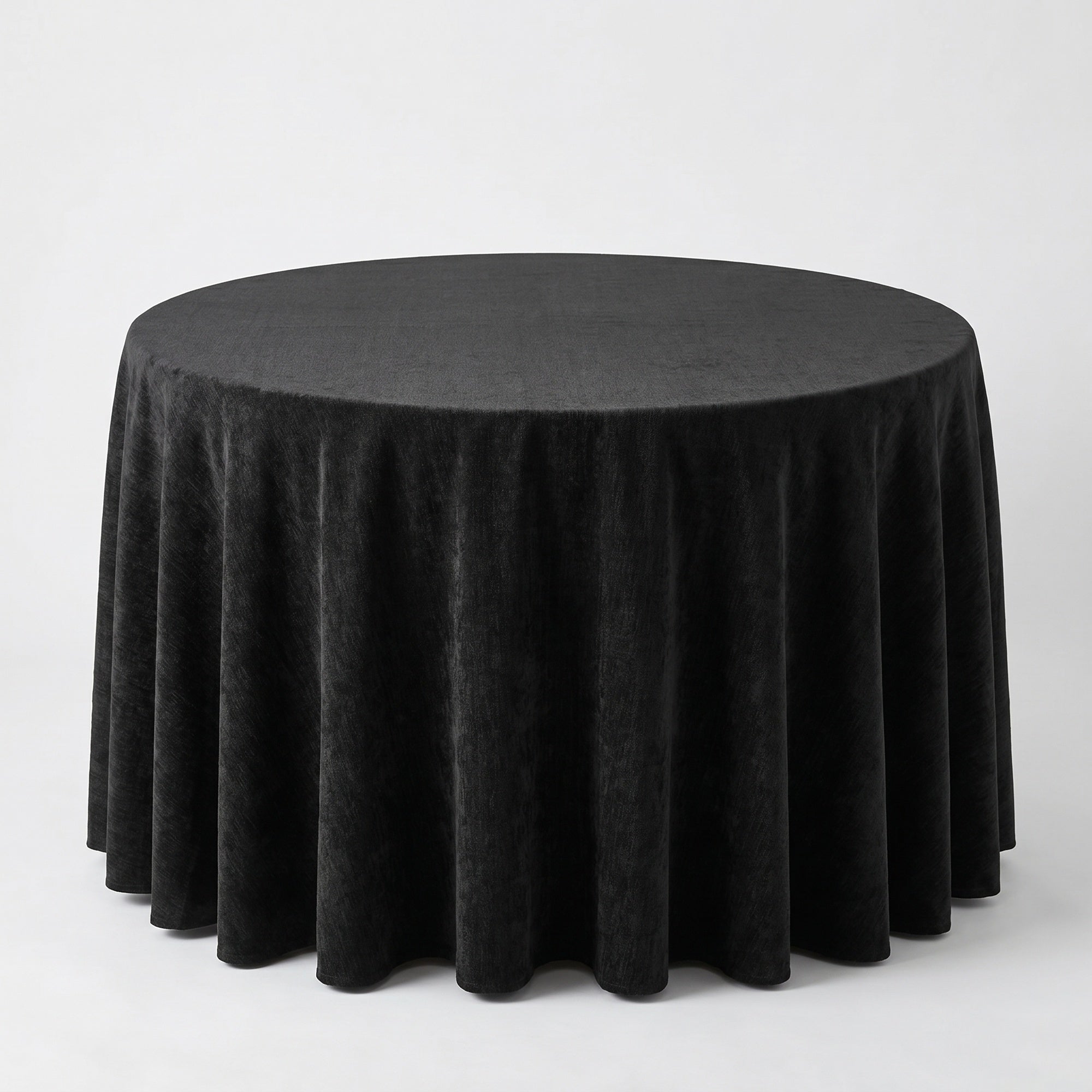 Chenille Black Tablecloth