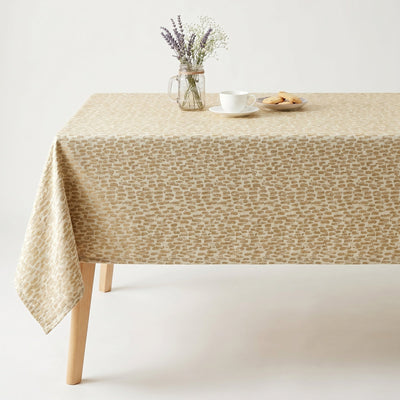 Cobblestone Jacquard Tablecloth – Silver