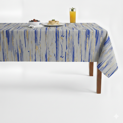Des Arts Jacquard Tablecloth – Silver
