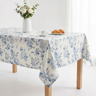 Dover Floral Digital Print Tablecloth – Wedgwood