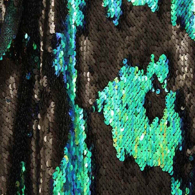 Color Changing Sensory Wall Reversible Sequin Fabric – Emerald
