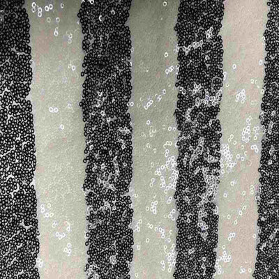 Fiesta Sequin Fabric – Black/White