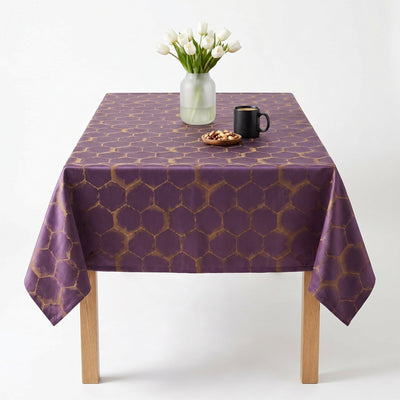 Frontier Jacquard Tablecloth – Purple