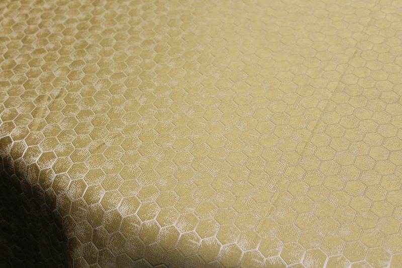 Gold Gastonia Jacquard Fabric by the Yard - 110 Inch Wide