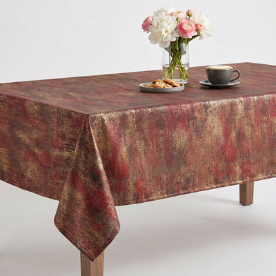 Hills Jacquard Tablecloth – Burgundy