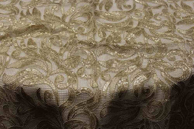 Lanchaster Sequin Fabric – Sand