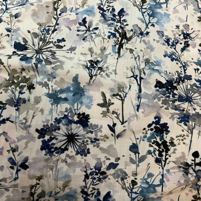 Lily Digital Print Fabric – Blue Lily