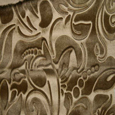 Lobby Brocade Scroll Velvet Fabric – Gold
