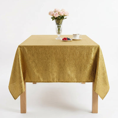 Luxurious Crushed Tablecloth – Copper