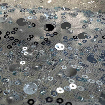 Tulle Mesh Fabric – Slate Blue