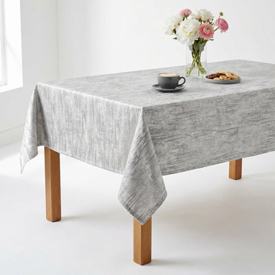Misty Jacquard Tablecloth – Grey
