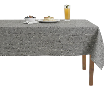 Mumbai Sparkling Jacquard Tablecloth – Gray
