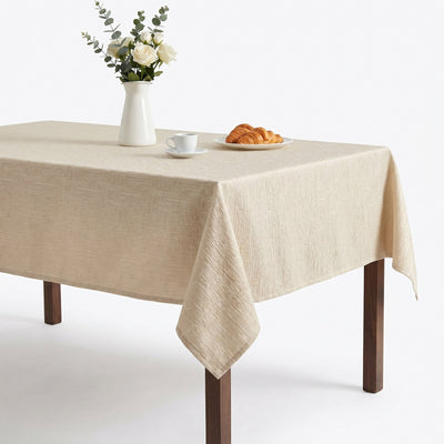 Noble Textured Jacquard Tablecloth – Blush