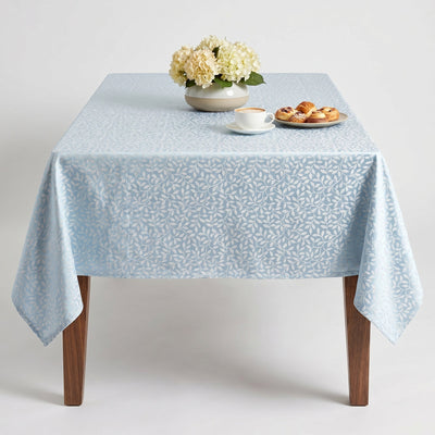 On The Vine Vine Jacquard Tablecloth – Baby Blue