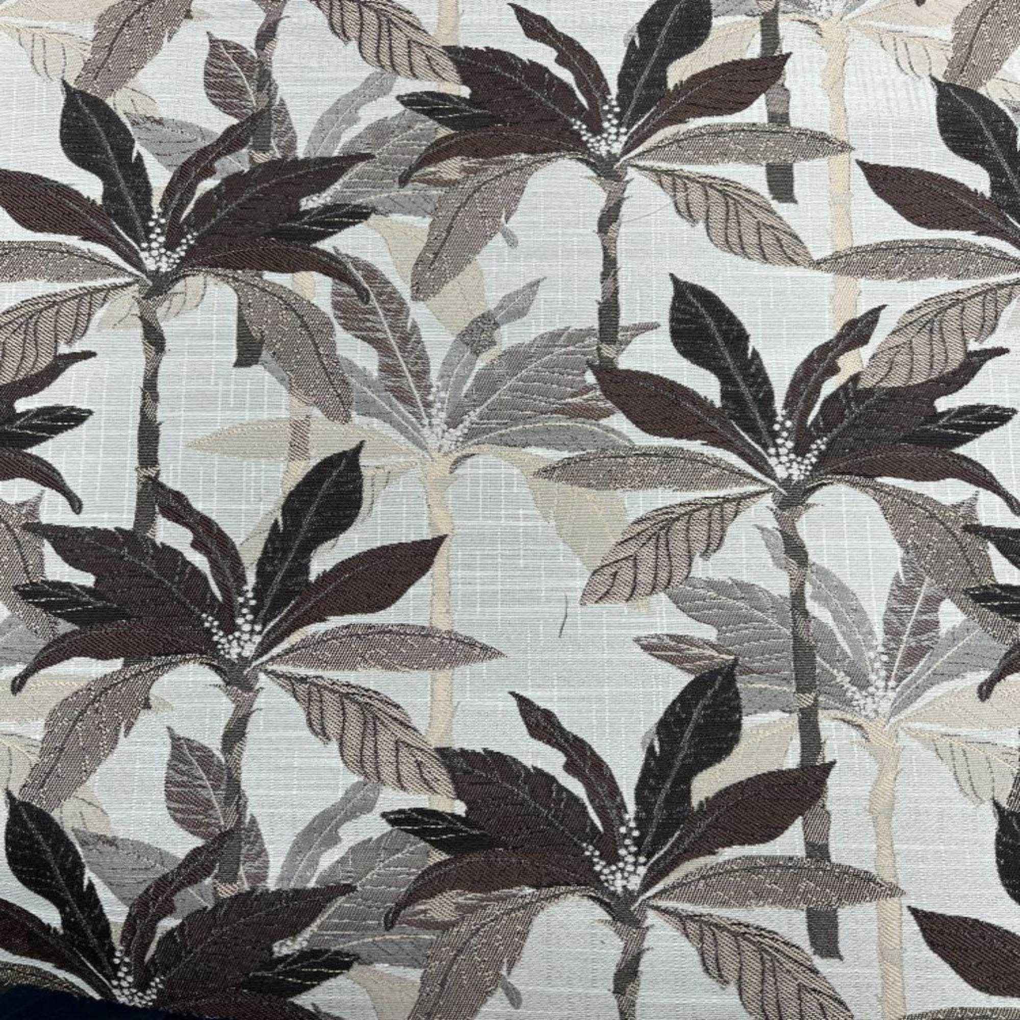 Natural PALMS Jacquard Palm Tree Print Tapestry Fabric by the Yard - 118 Inch Wide