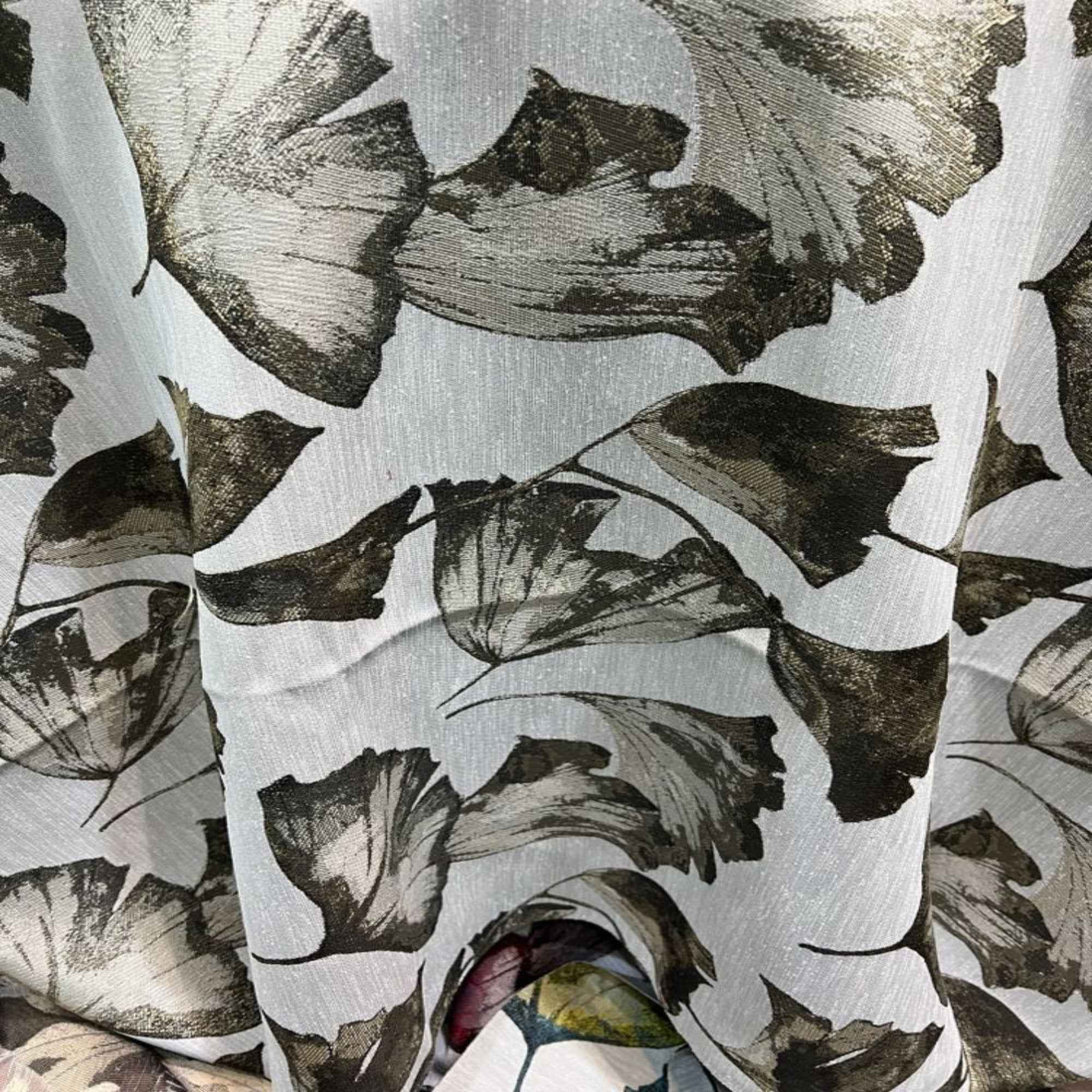 Brown POPPY Jacquard Tulip Print - Custom Tablecloths