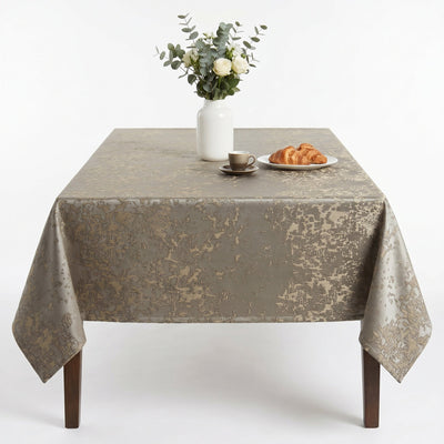 Portland Jacquard Tablecloth – Taupe