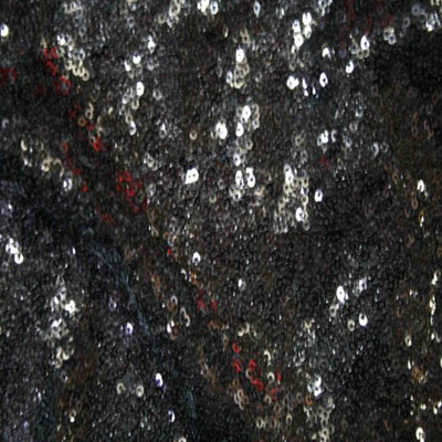 Quincy Sequin Fabric – Black