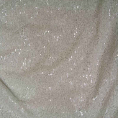 Quincy Sequin Fabric – White
