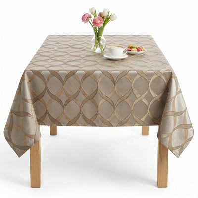 Russel Jacquard Tablecloth – Silver