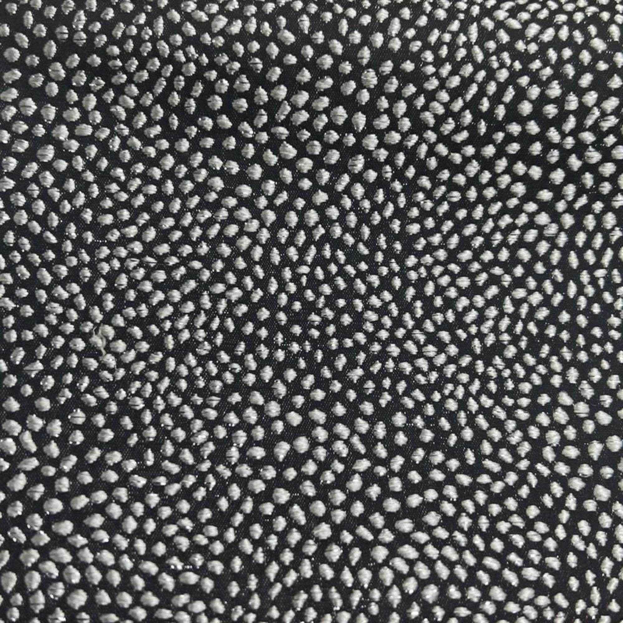 Black Sparkle Metallic Jacquard Fabric by the Yard - 115 Inch Wide