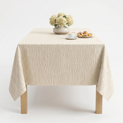 Supreme Jacquard Tablecloth – White