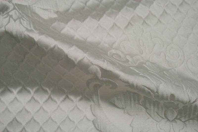 Times Jacquard Fabric – White