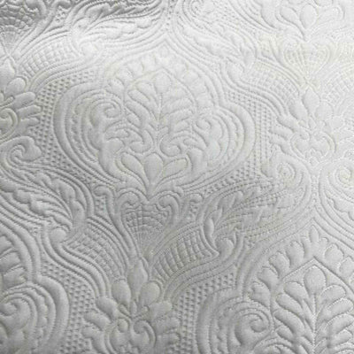 Treasure Jacquard Fabric – White