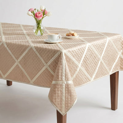 Times Square Jacquard Tablecloth – Blush