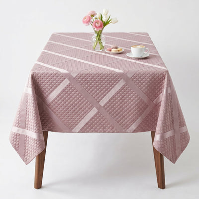 Times Square Jacquard Tablecloth – Orchid