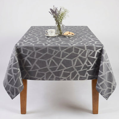 Triangle Jacquard Tablecloth – Crystal