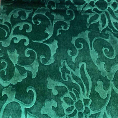 Vails Brocade Velvet Fabric – Forest