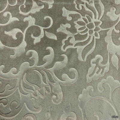Vails Brocade Velvet Fabric – Olive